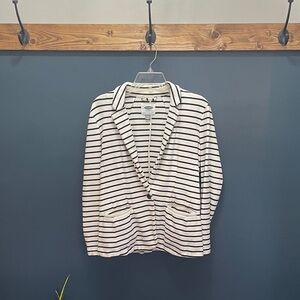Old Navy Black and White Striped Jacket